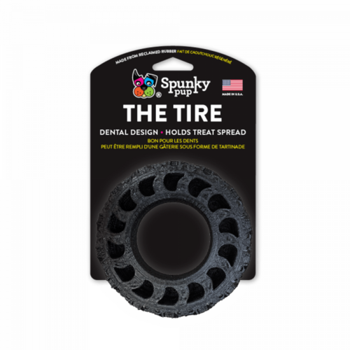 Eco-Friendly Reclaimed Rubber Dog Chew Toy - The Tire by Spunky Pup
