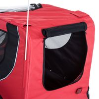 PawHut Foldable Pet Bike Trailer Dog/Cat, Red